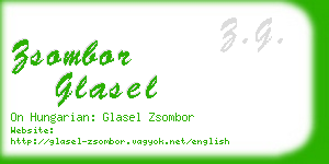 zsombor glasel business card